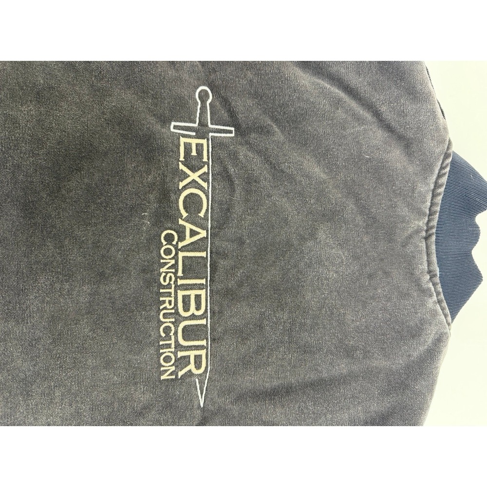 Vintage Carhartt Vest Men's Large Regular Canvas Quilted V02ONX Onyx Made in USA - Picture 9 of 9